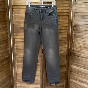 Lands End mid‎ rise true straight jeans, size 4